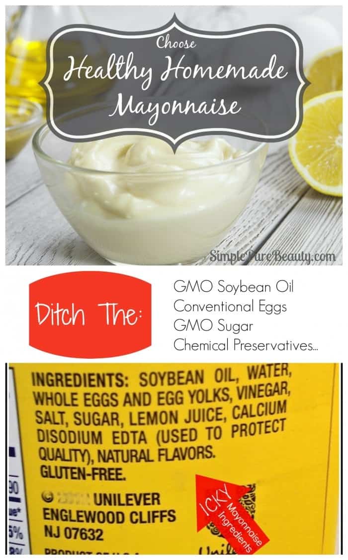 Healthy Homemade Mayonnaise Recipe No GMO Soybean Oil Here! Simple