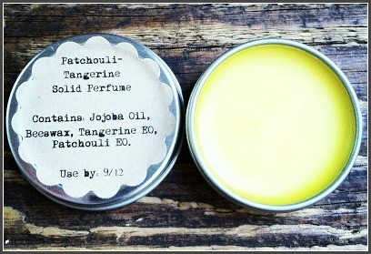 Fresh Picked Beauty Patchouli and Tangerine Solid Perfume Recipe