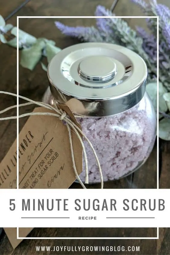 Super Simple 5 Minute DIY Sugar Scrub Recipe