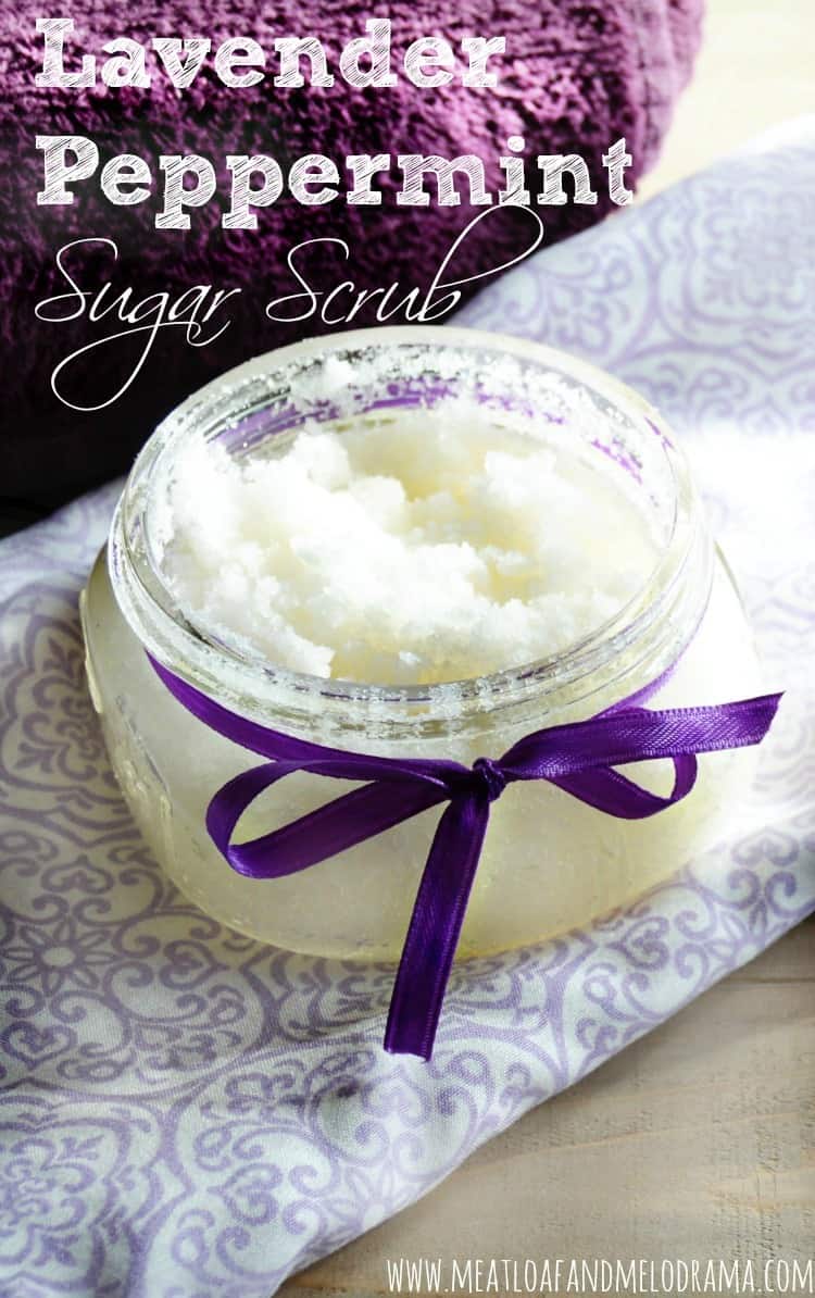 Homemade Lavender Peppermint Sugar Scrub