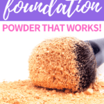 hausgemachte powder foundation und make-up pinsel