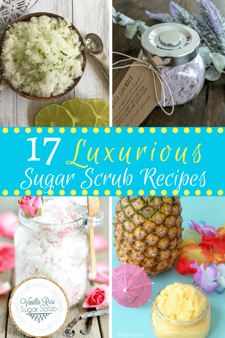 Different sugar scrub options and recipes