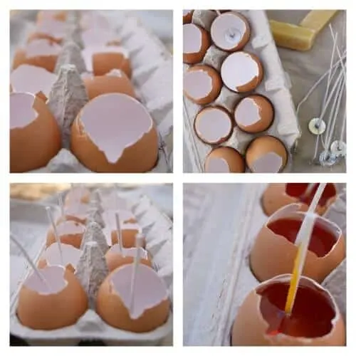 Easy Citronella Eggshell Candles | SimplePureBeauty.com