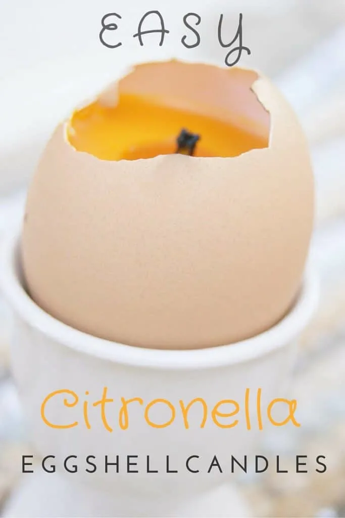 Easy Citronella Eggshell Candles | SimplePureBeauty.com