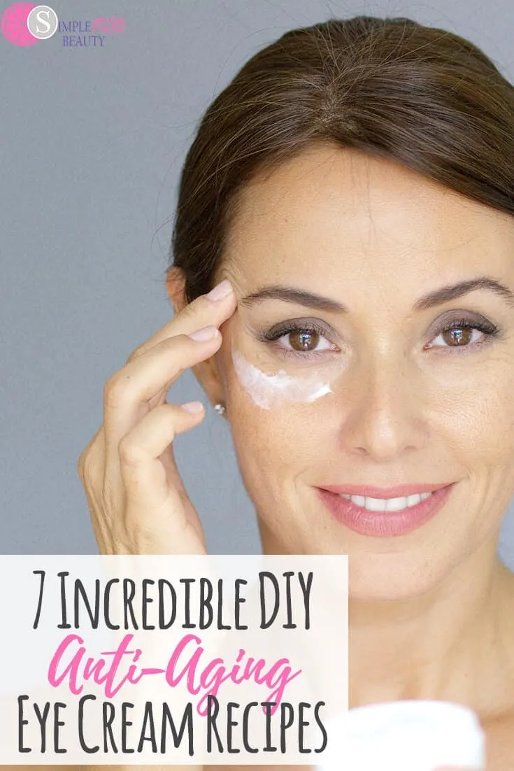 You don't have to spend an arm and a leg on Anti-Aging Eye Cream Products. It is so simple and affordable to make your own DIY Anti-Aging Eye Cream Recipes! You have to try these recipes, they are awesome! #eyecream #antiaging #DIYrecipes #diyskincare