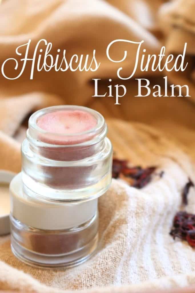 DIY Tinted Lip Balm with Hibiscus Simple Pure Beauty