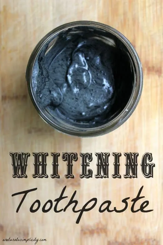 Black toothpaste that whitens your teeth? Yup. Ditch the harsh chemicals and give this a try! | 15 Homemade Toothpaste Recipes