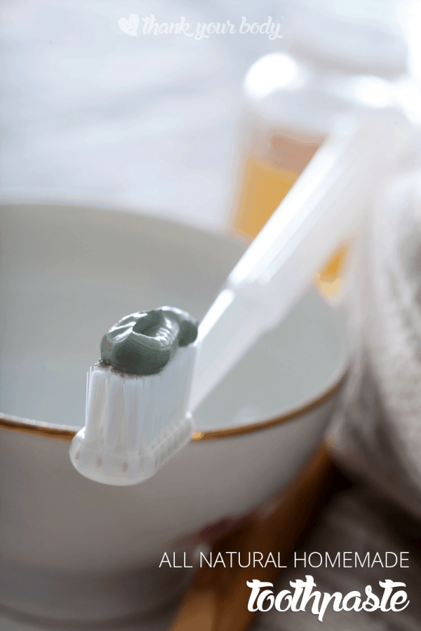 A big benefit to DIY toothpaste is that it's generally safe to swallow. Perfect for kiddos - just make sure you're using kid-safe essential oils. This recipe has a perfect anti-bacterial blend.