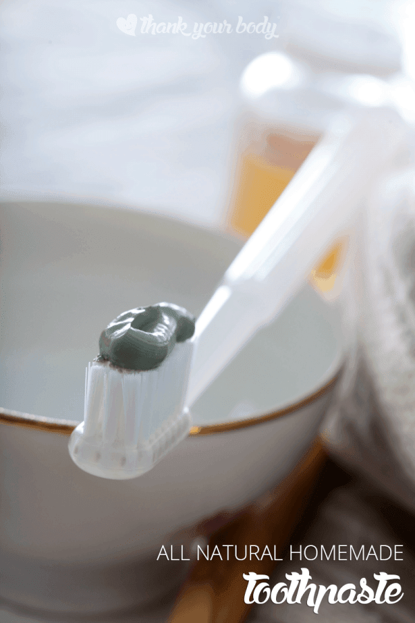 A big benefit to DIY toothpaste is that it's generally safe to swallow. Perfect for kiddos - just make sure you're using kid-safe essential oils. This recipe has a perfect anti-bacterial blend.