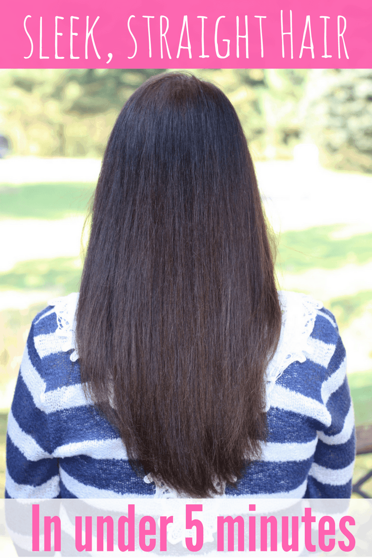 Go From Curly to Straight in Under 5 Minutes! - Simple Pure Beauty