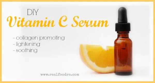This DIY Vitamin C Serum adds the benefits of aloe vera in as well.