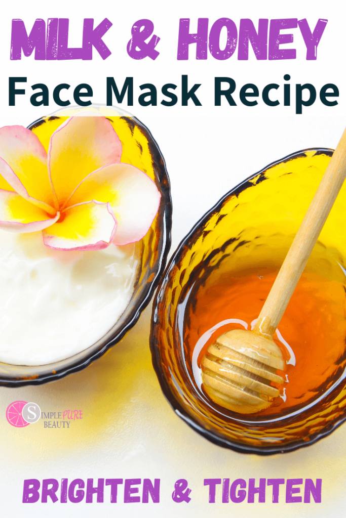 Milk And Honey Homemade Face Mask For Dry Sensitive Skin Simple Pure Beauty