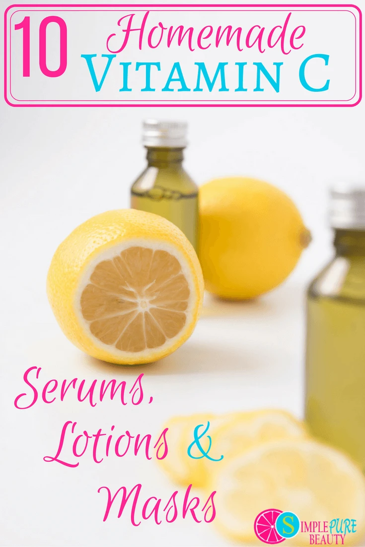 Vitamin C is a powerful antioxidant and amazing in anti-aging recipes! I've gathered the best DIY vitamin C serums, Lotions & Mask Recipes so you can whip up your own anti-aging creations!