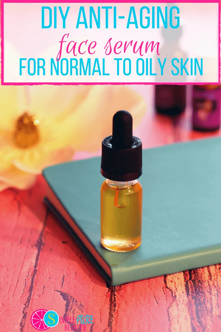 This DIY Face Serum is specially formulated for normal to oily skin and can be whipped up in less than 5 minutes! #diy #serum #skincare #antiaging #homemade #tutorial