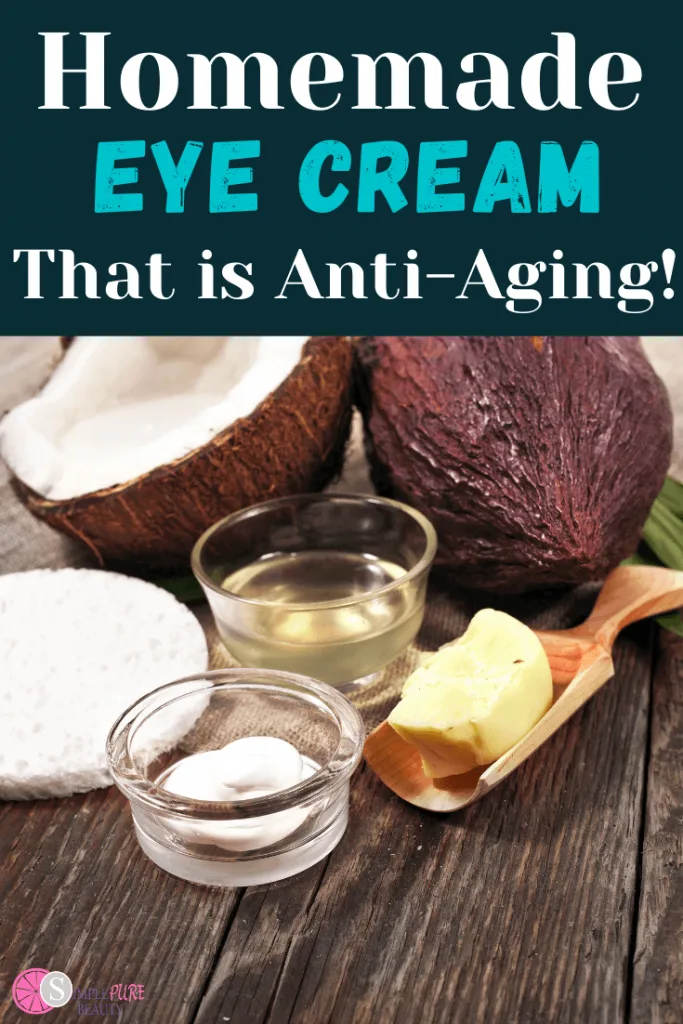 Ingredients to make DIY eye cream