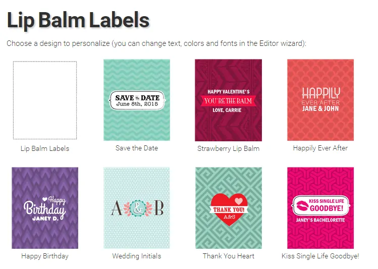 StickerYou Lib Balm Labels