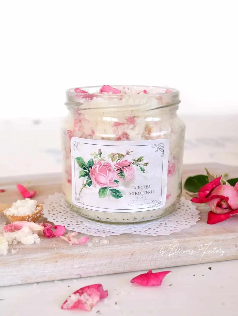 DIY Rose Petal & Lavender Sugar Scrub