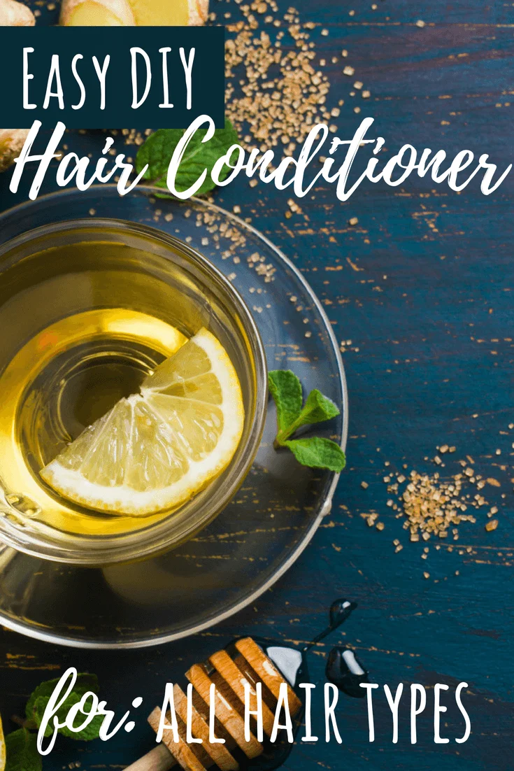 DIY easy healthy hair conditioner for all types of hair. Easy and non-toxic.