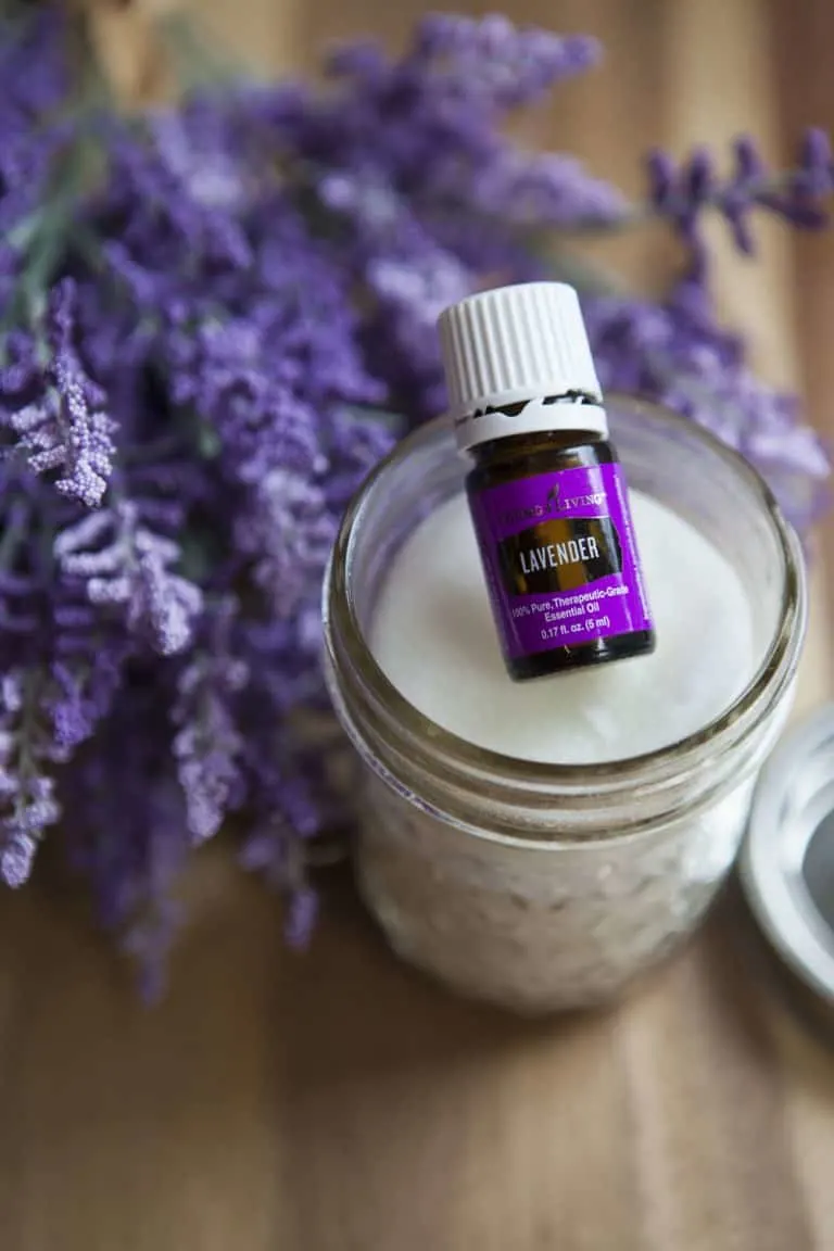 jar of diy makeup remover wipes with lavender