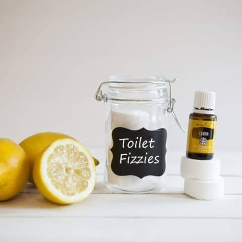 DIY toilet fizzie bombs will get your cleaning done in no time. They smell amazing and don't have any poisonous ingredients. You'll enjoy making them as well as using them. #cleaningtricks #cleaninghacks #cleaningtips #naturalcleaning #essentialoils #bathroomcleaning #toilet