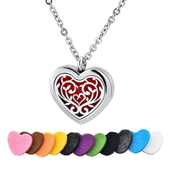 Heart Aromatherapy Diffuser Necklace