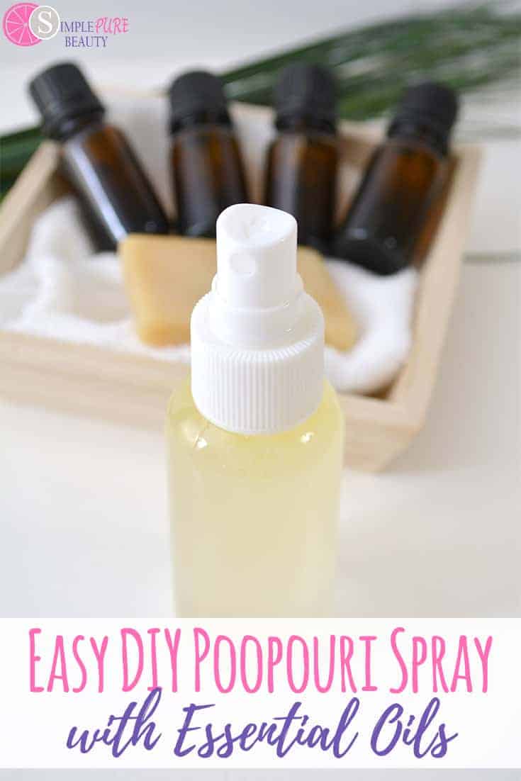 diy poo-pourri spray recipe with essential oils - simple pure beauty