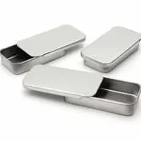 Metal Slide Top Tin Containers (small) 