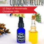 Homemade cologne is an amazing DIY Christmas gift idea that is perfect for the man in your life. Not only does it smell great, but it's made with natural ingredients as well! No chemicals mean less chance of skin irritation or breakouts, and more chance of a happier clean-shaven man. This holiday season, create this cologne recipe with ease and make gift giving a breeze! #homemade #DIY #cologne #natural