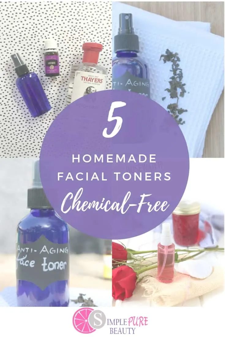 These homemade face toner recipes are simple and easy! DIY toner that is chemical free and simple to do! #facetoner #DIY #beauty #homemade #skincare