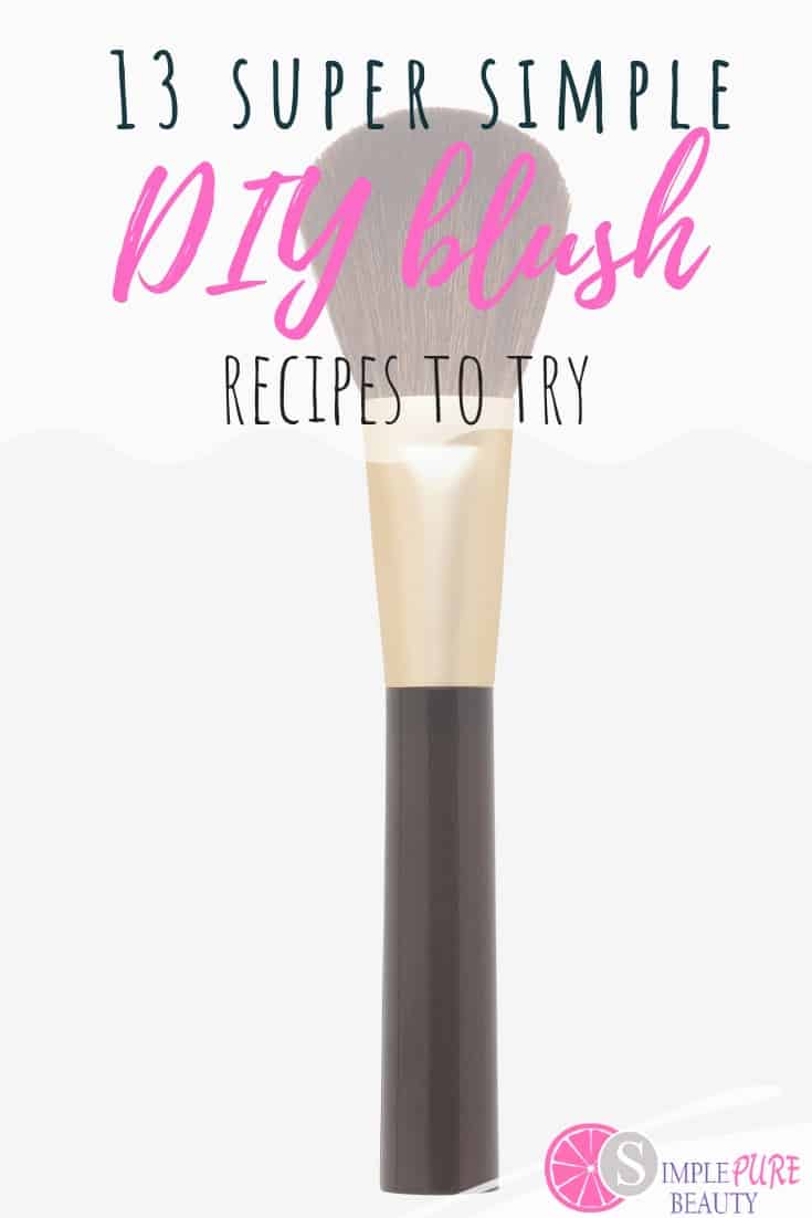 Tired of putting chemical after chemical on your face? These super simple DIY blush recipes are just what you need! You can give yourself that "glow" with natural ingredients!  #homemade #makeup #DIY #natural #blush