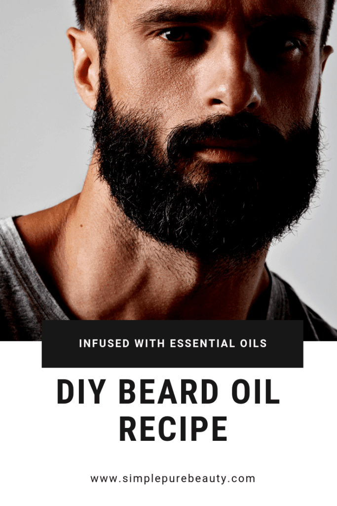 This DIY beard oil recipe is just what your man needs. 100% homemade, and simple as well, this beard oil is certain to make his beard softer and less scratchy! #beardoil #giftsforhim #DIY #oils