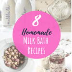 These homemade milk bath recipes are simple and easy to make. Natural and chemical-free, you'll love knowing that you're treating your skin healthy! DIY milk bath does a great job at hydrating and moisturizing your skin to give it a natural glow that others will love. Are you ready to have smooth and soft skin, with not much effort on your part? These milk bath recipes are great to give as gifts as well! #DIY #homemade #milkbath #natural #beauty #skincare