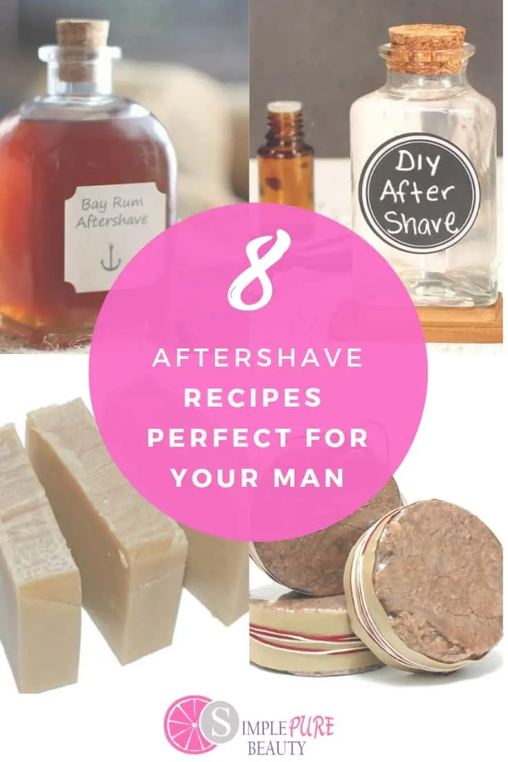 These super simple homemade aftershave recipes are so easy to do! Treat the man in your life with one gift that keeps on giving! These super simple DIY aftershave recipes are perfect for men! They're easy, full of natural ingredients and smell great as well. Who needs that making aftershave homemade could be so much fun! Now is the time to create these easy aftershave recipes with ease! #aftershaverecipes #DIY #homemade #natural