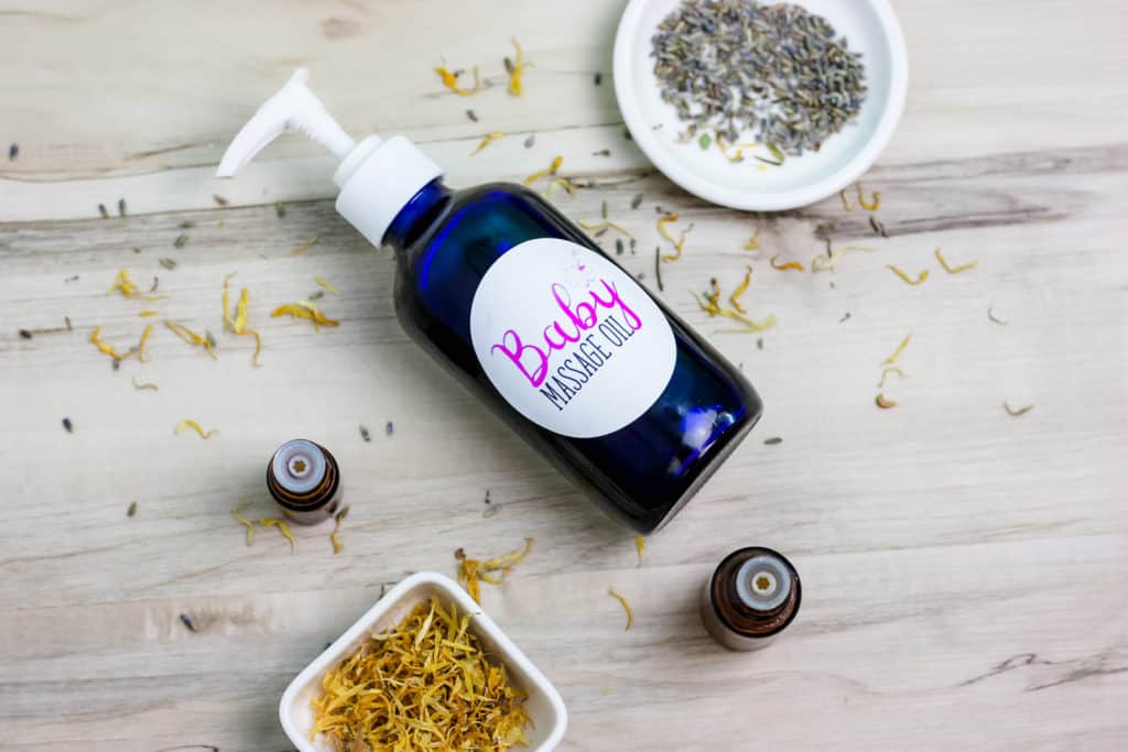 Best Baby Massage Oil Recipe Infused with Lavender, Rose & Calendula