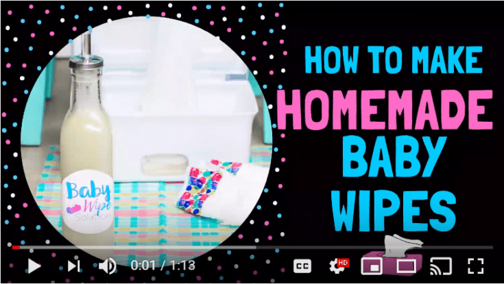 How to Make Homemade Baby Wipes youtube video