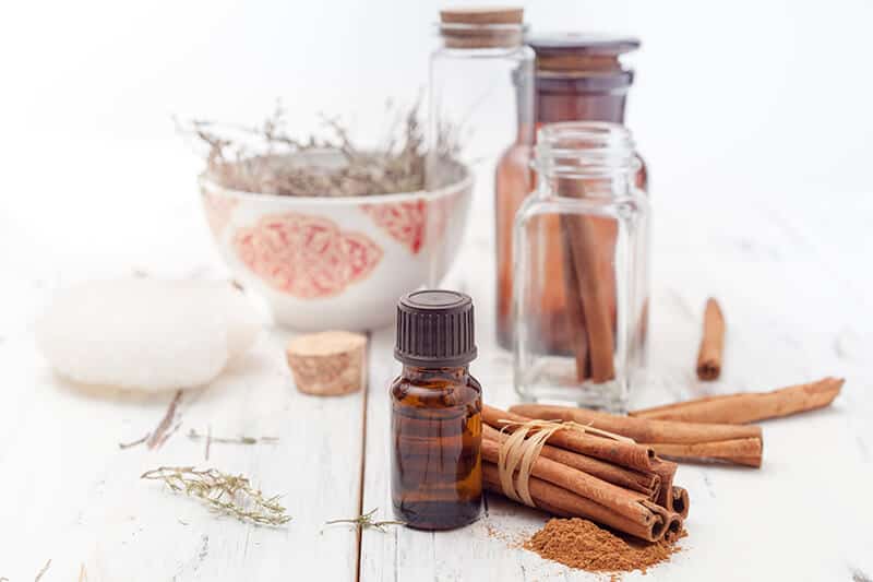 Cinnamon essential oil, spices and fall diffuser blends