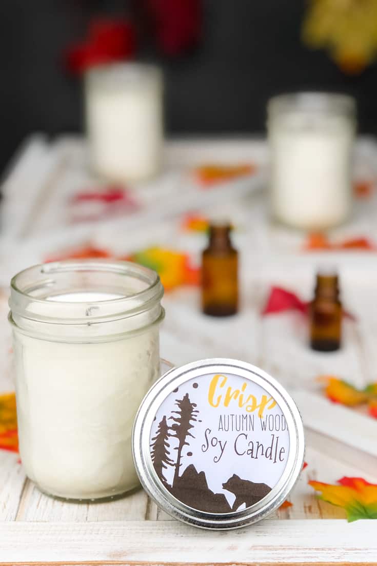 homemade soy candle 