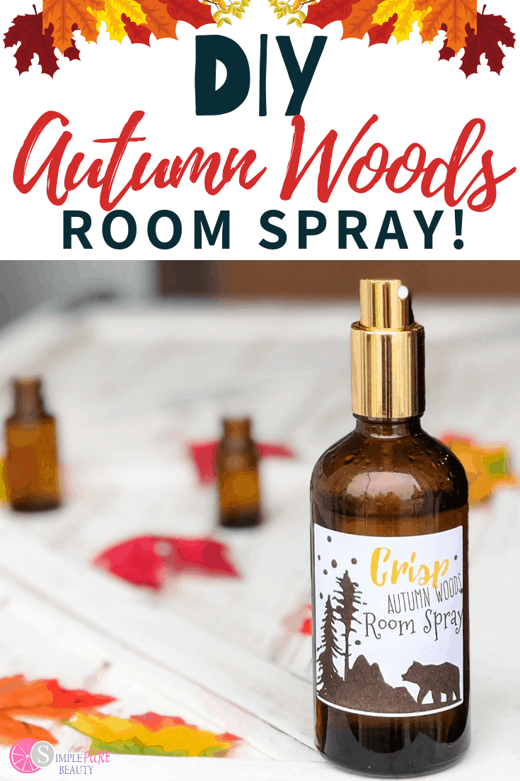 Woodsy essential oil blend room spray