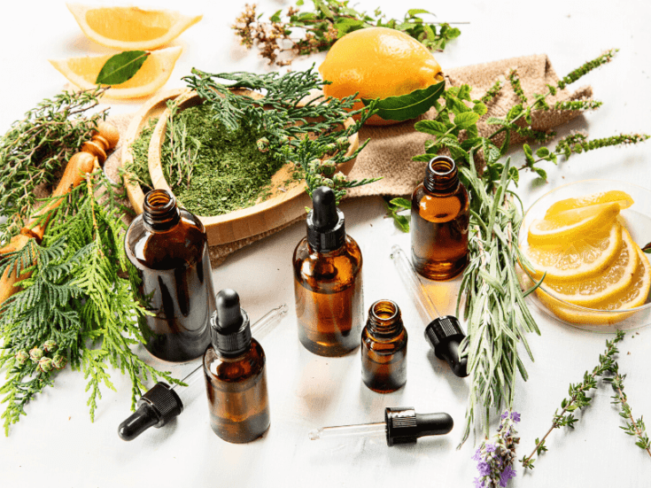 essential oils and herbs to use in homemade hairspray