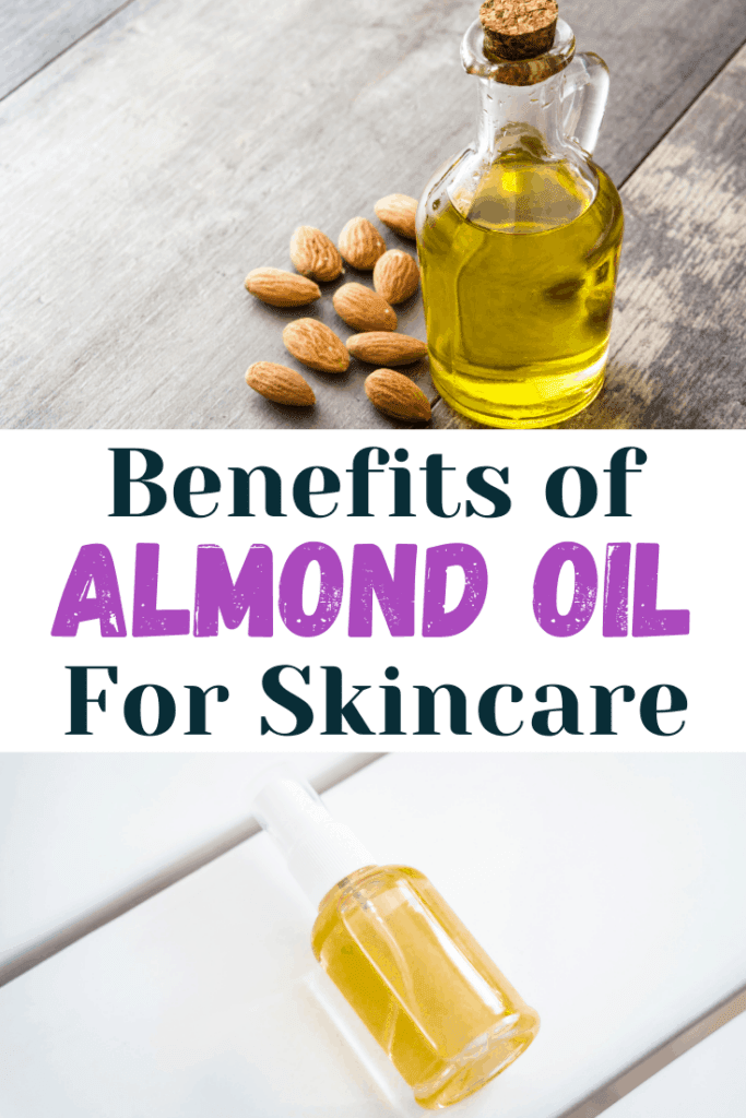 bottle of almond oil for skincare recipes