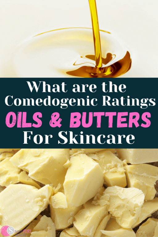 Comedogenic Ratings of Skincare Ingredients Carrier Oils & Butters