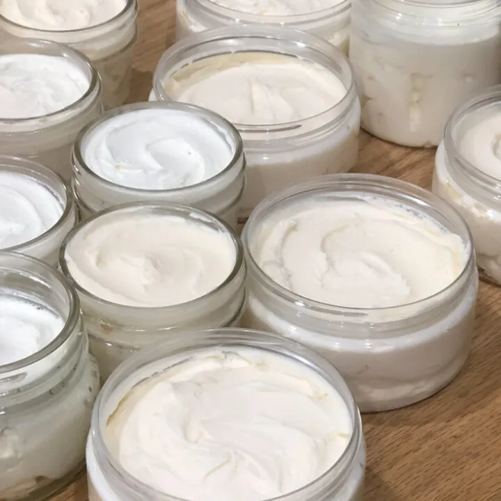 jars of non-greasy body butter