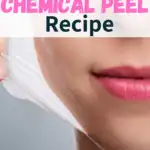 woman doing facial peel