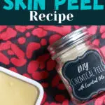 Ingredients to do a DIY skin peel