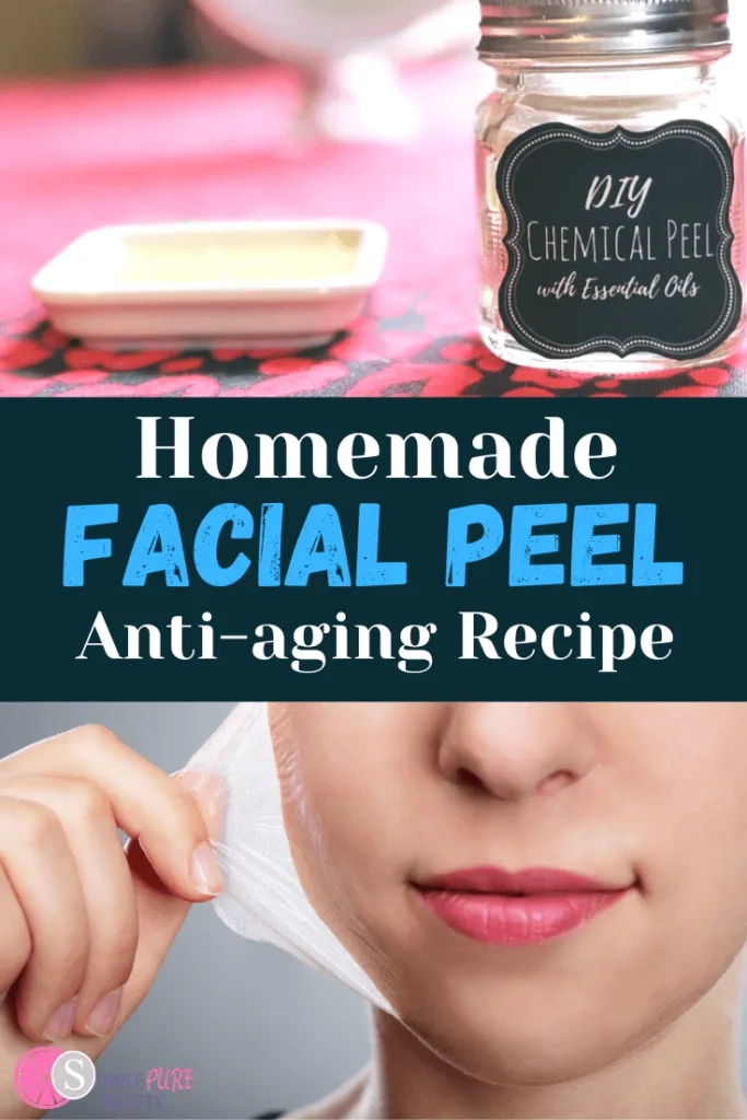 woman doing facial peel