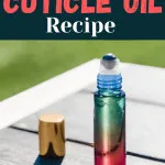 Roller bottle of diy cuticle oil