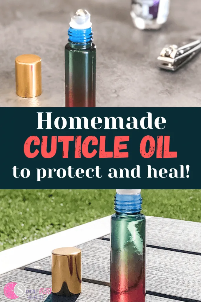 Roller bottle of diy cuticle oil