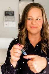 woman using diy cuticle oil