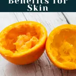 orange peels to make orange peel powder for the skin
