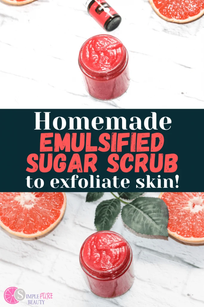 DIY Grapefruit Emulsified Sugar Scrub